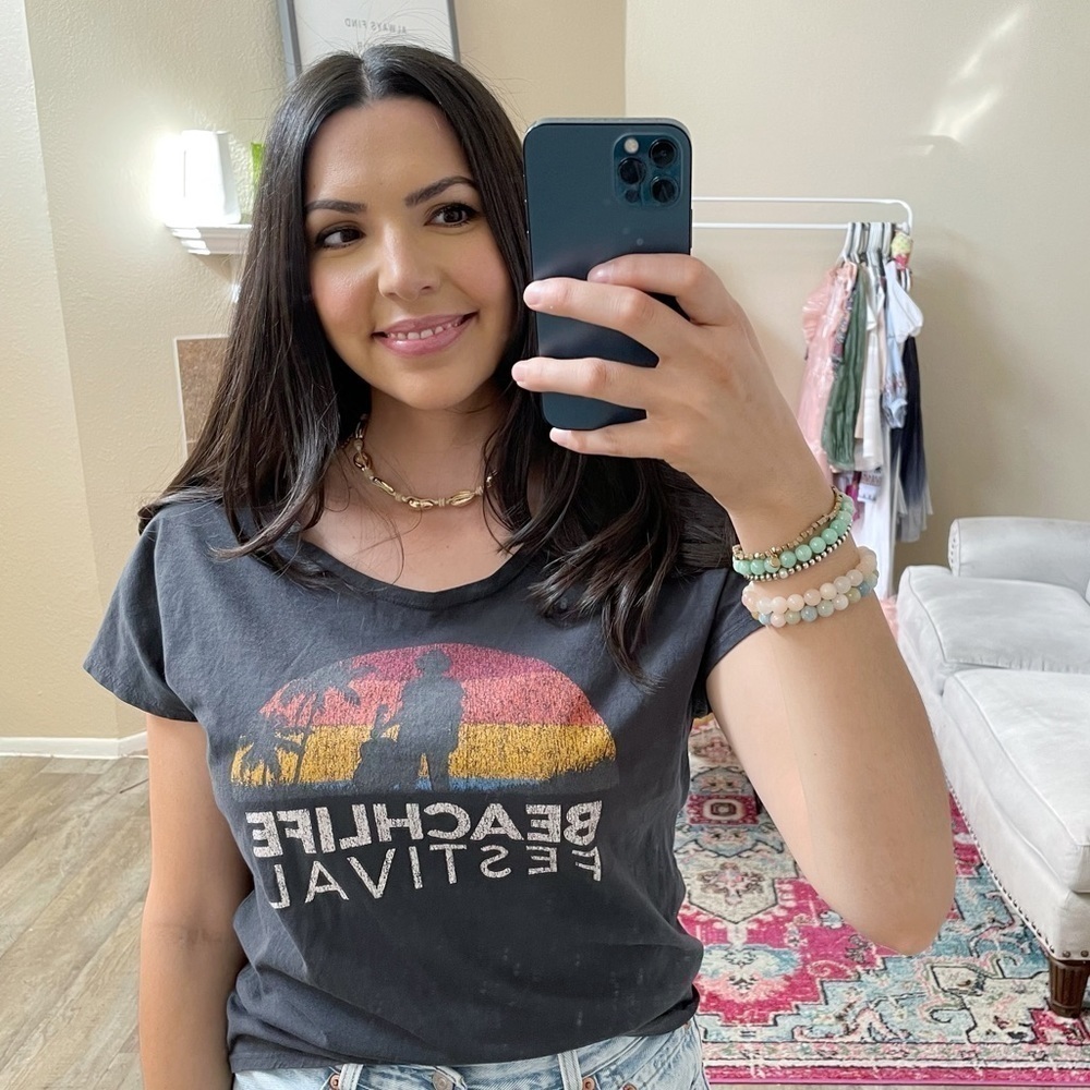 Band Tee Beach Life Festival Crew Neck